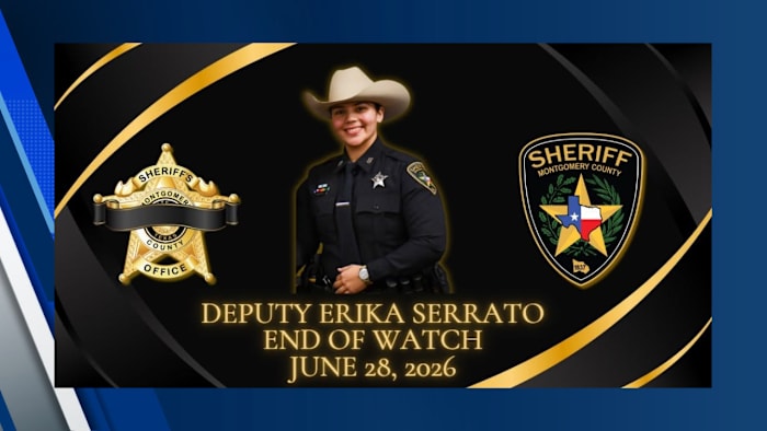 Funeral underway for fallen Montgomery County Deputy Erika Serrato