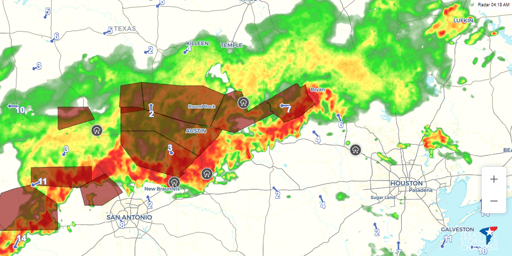 HEAVY RAINS MOVING TOWARD MONTGOMERY COUNTY
