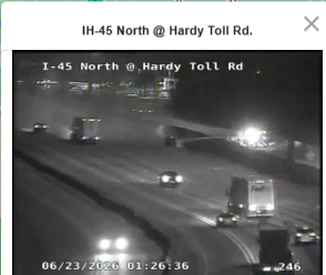 CAR FIRE I-45