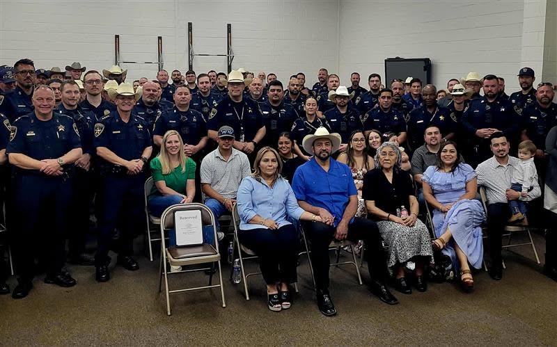 JULY 4TH MONTGOMERY COUNTY TASK FORCE HONORED DEPUTY ERICK SERRATO FAMILY