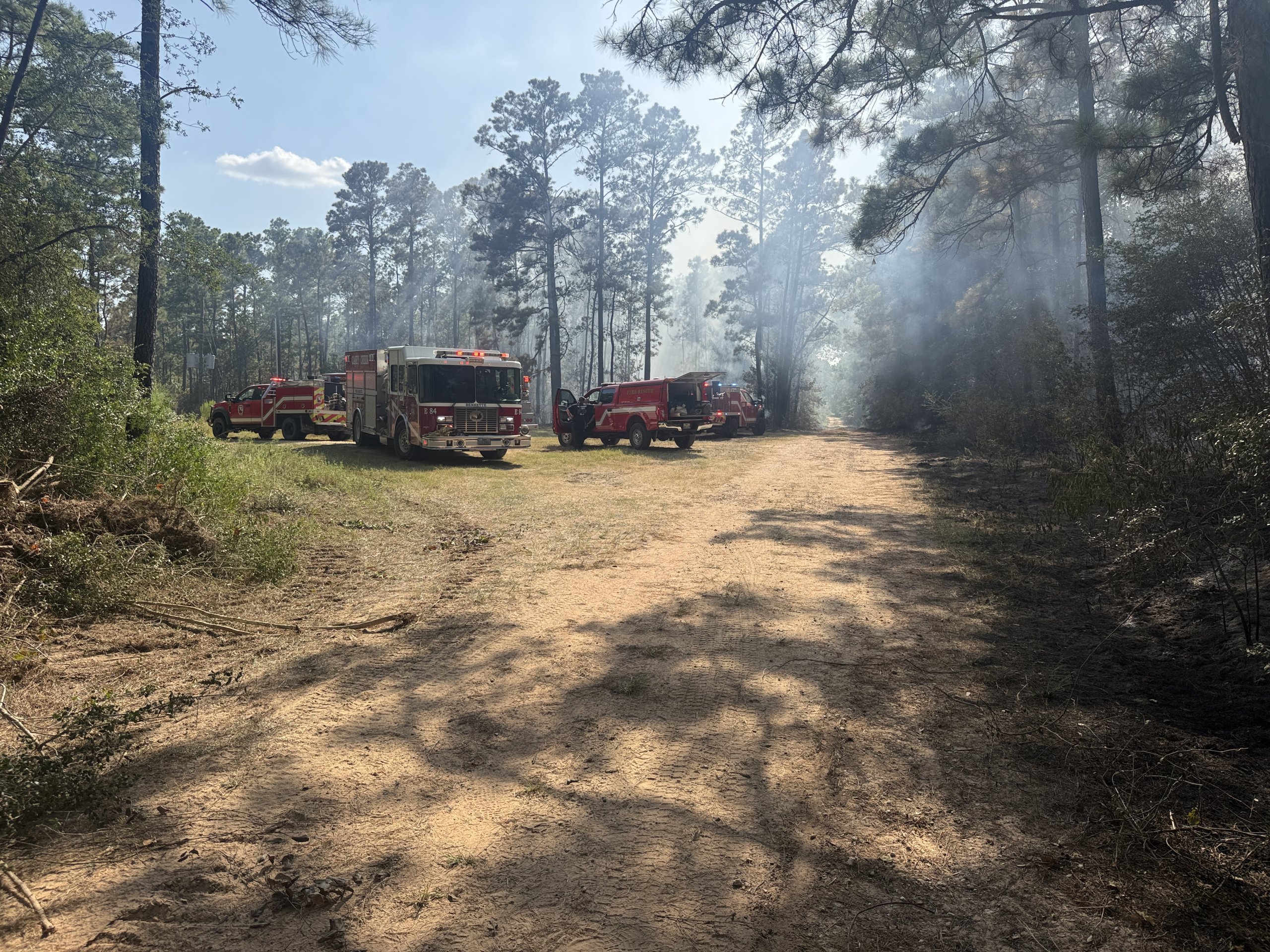 FIRE IN THE CONROE OIL FIELDS