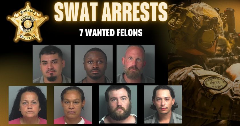 Montgomery County Sheriffs Office SWAT Operators Arrest Multiple Wanted Fugitives