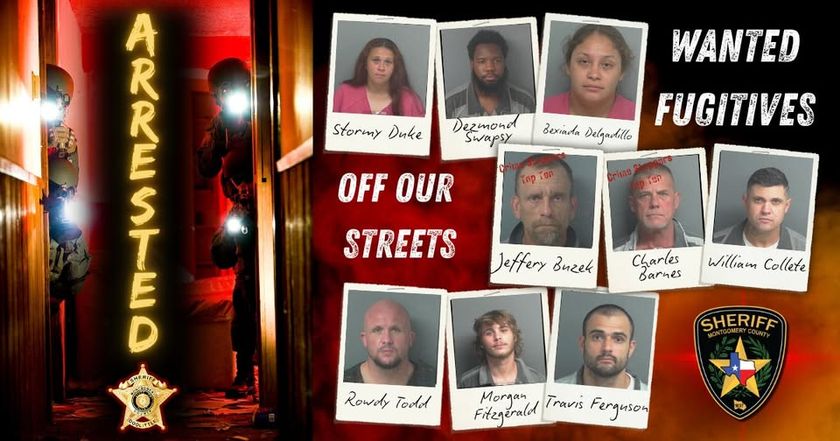 9 Fugitives Wanted for Child Sex Crimes, Assault and Robbery Captured in Montgomery County