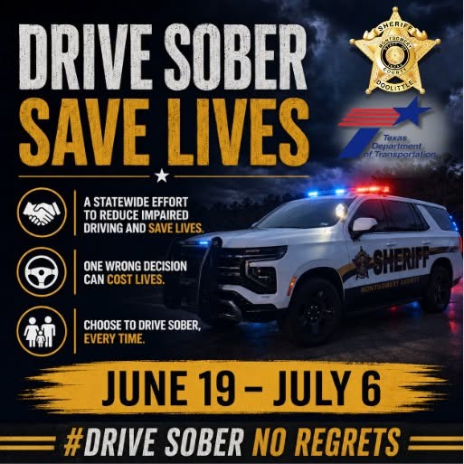 Montgomery County Sheriffs Office Cracks Down on Impaired Driving Ahead of Fourth of July Holiday
