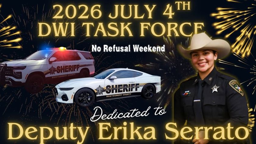 Montgomery County Sheriff's Office Honors Deputy Erika Serrato with No Refusal DWI Weekend Enforcement
