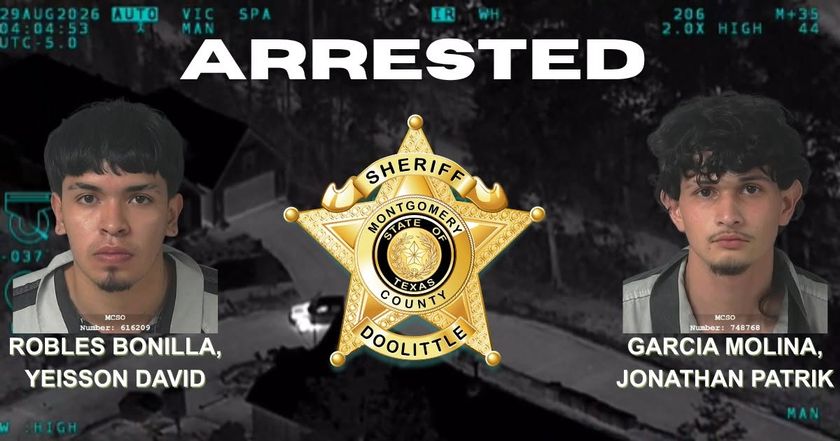 2 Arrested After Montgomery County Sheriffs Deputies Catch Suspects Burglarizing New Homes, Stealing Electrical Breakers