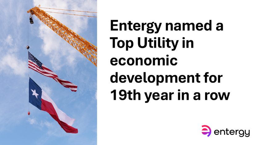 Entergy named a Top Utility in economic development for 19th year in a row